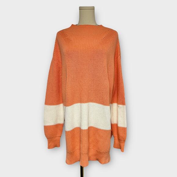 Tuckernuck Broadway Stripe Colorblock Knit Mockneck Sweater Size XXL - Picture 2 of 7